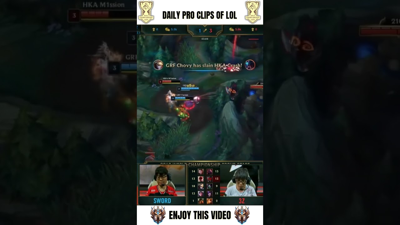 GRF Chovy Mind-Reading Ezreal Predict Q Outplay vs HKA Crash!#shorts