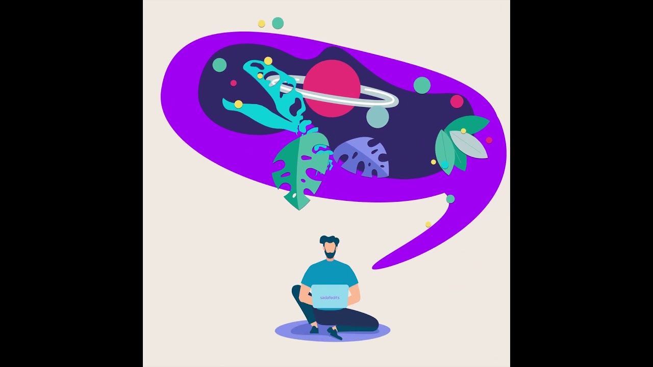 Using after effects a simple funky illustration animation #2danimation #animation #motiongraphic