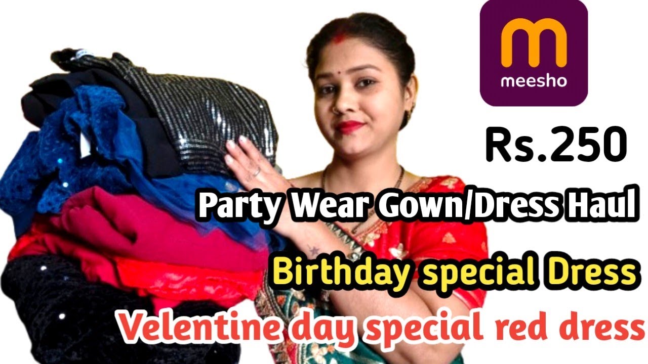 Meesho Party Wear Dress Haul Under 500| Meesho Party Wear Gown Haul | Meesho Dress Haul | Meesho