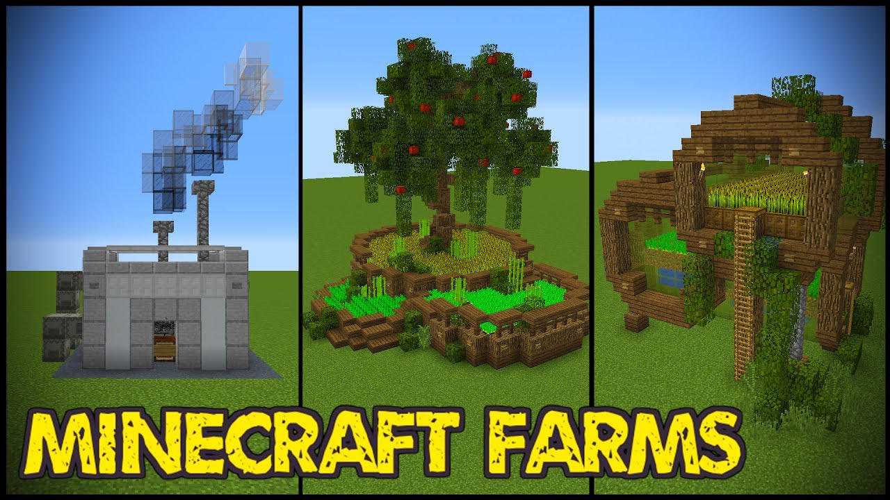 11 Minecraft Farm Designs!