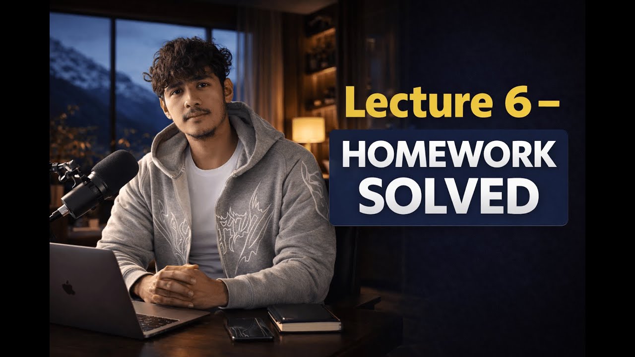 Lecture 6 | Homework Resolved