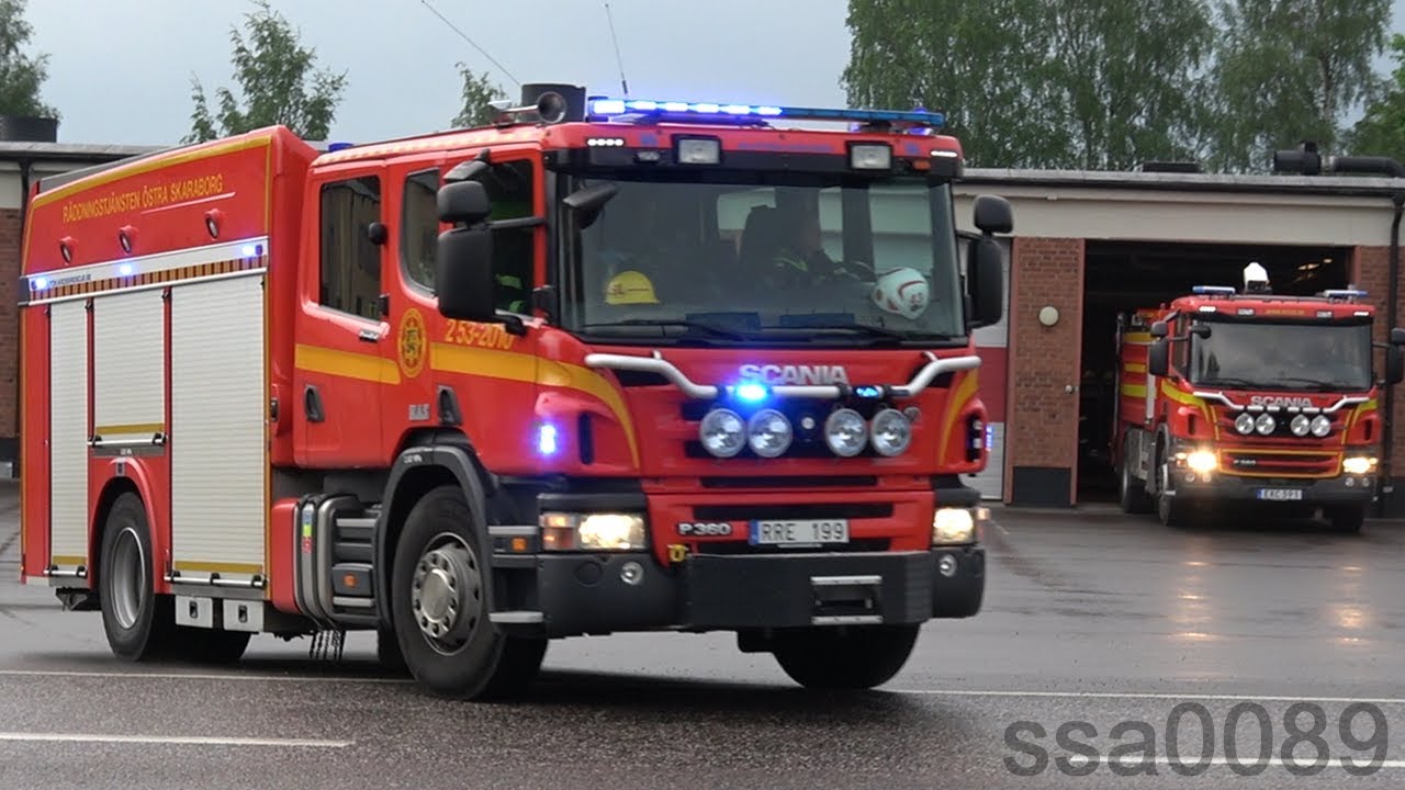 Räddningstjänsten Skövde 53-2010, 53-2040 utryckning [SE | 5.2016]