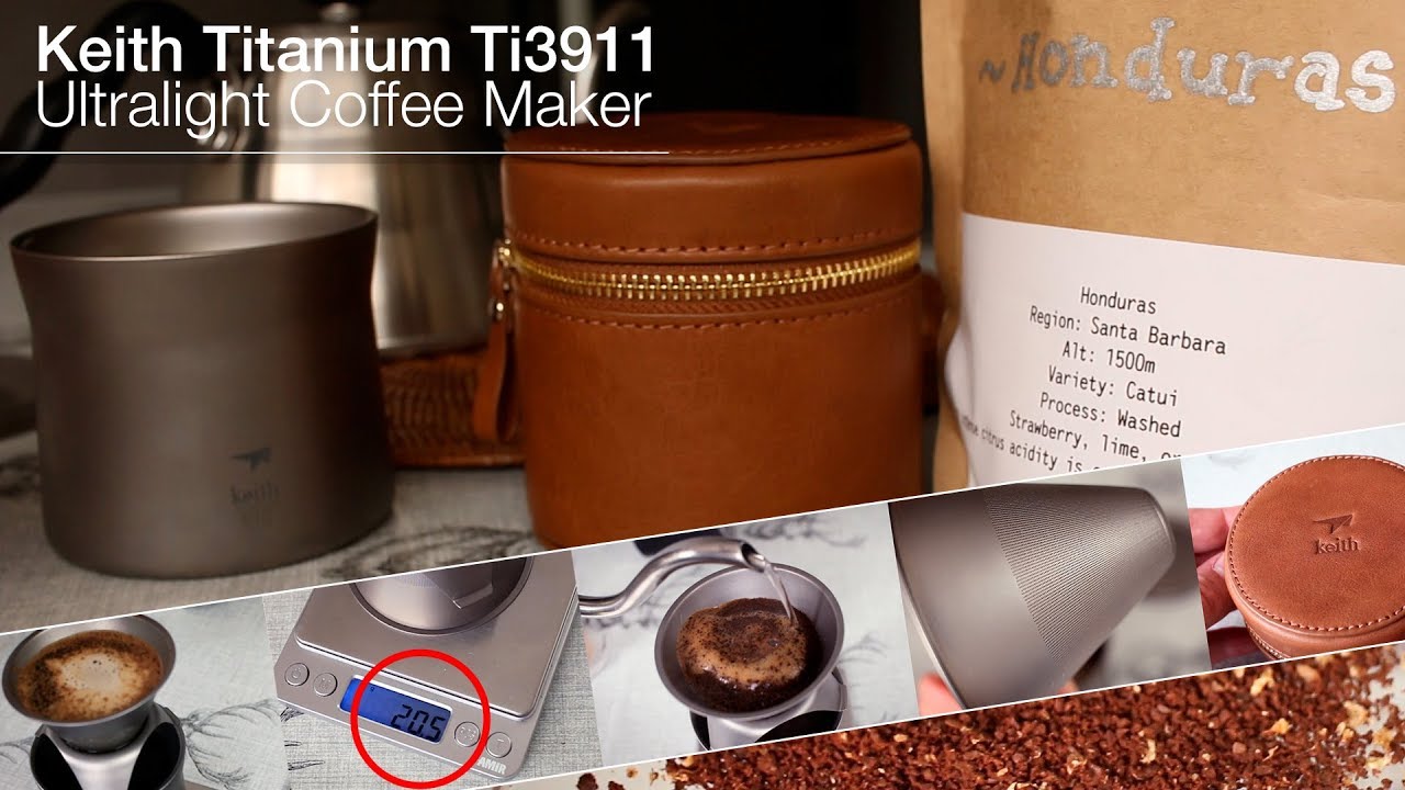 Ultralight Outdoor Coffee Maker - The Keith Titanium Ti3911 Pour Over