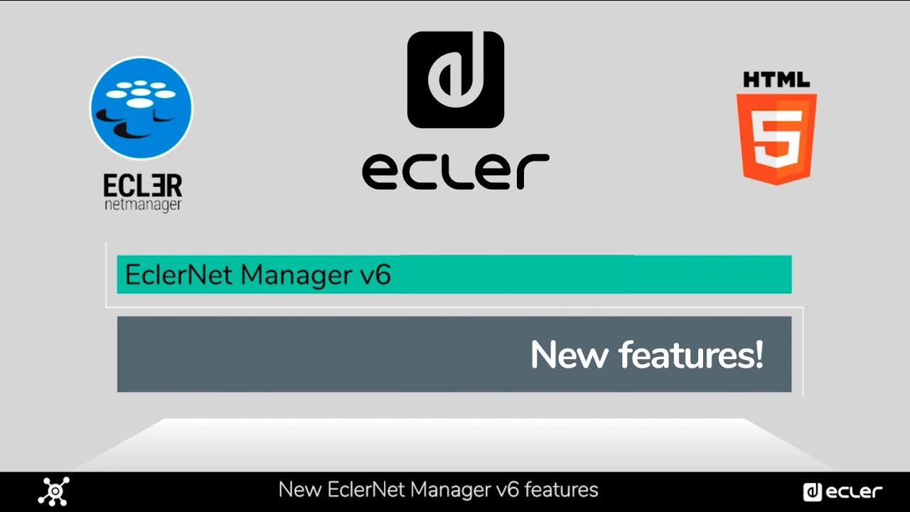 Ecler presents...EclerNet Manager v6 new features!