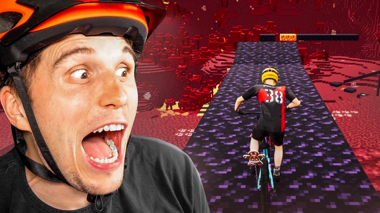 Die beste Minecraft NETHER Map im Fahrrad Simulator