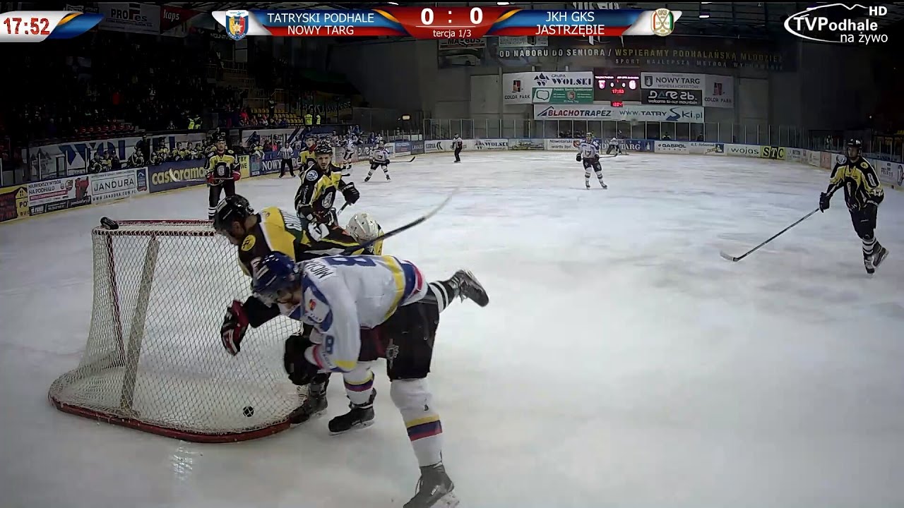 Skrot meczu PLAY-OFF TatrySki Podhale Nowy Targ-JKH GKS Jastrzębie 2017-03-01