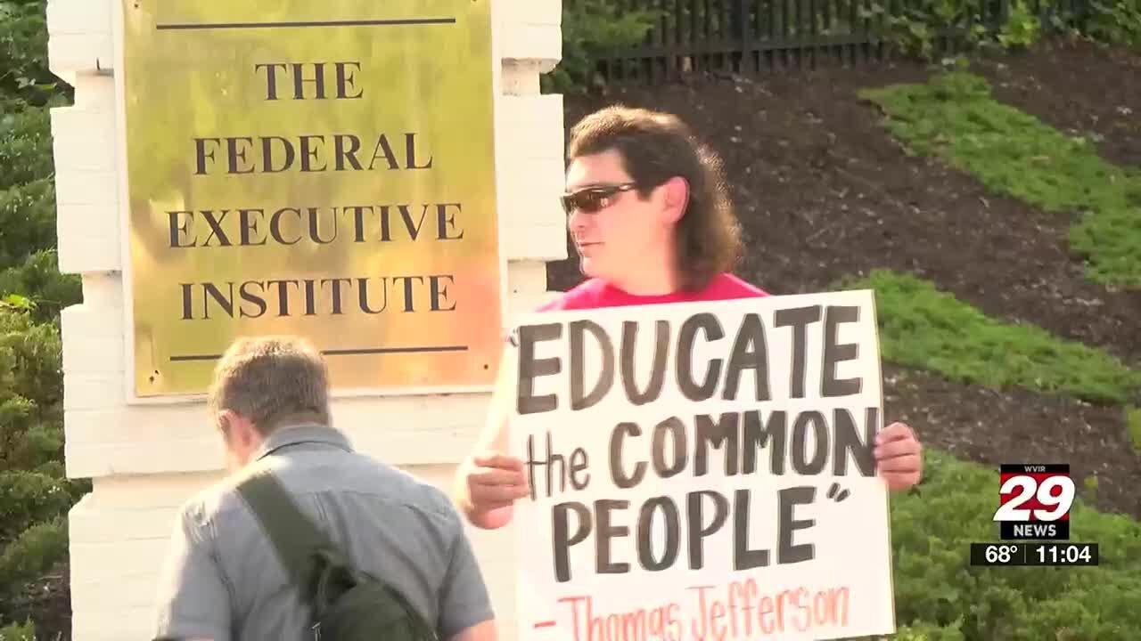 Members of Charlottesville community protest recommendation to give FEI property to UVA