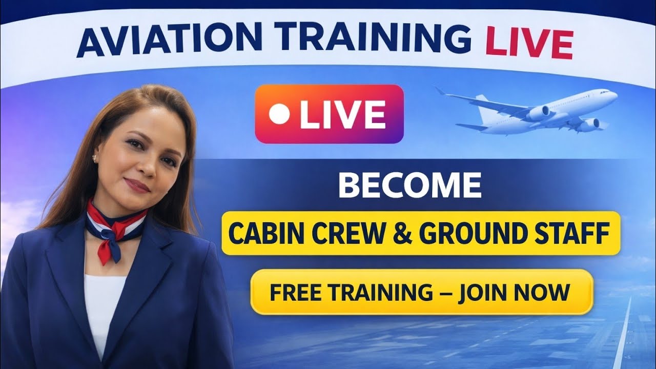 FREE Cabin Crew & Ground Staff Training Live✈️🫶 