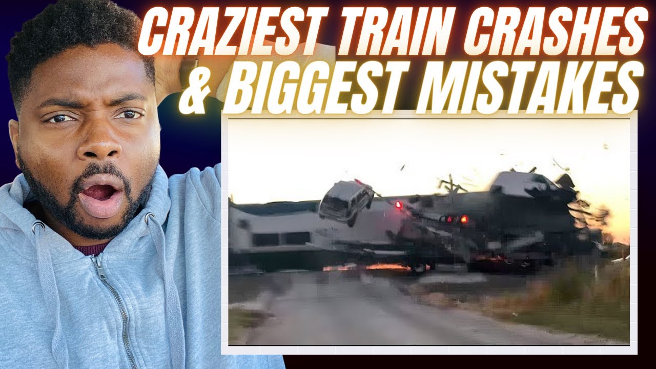 Brit Reacts To THE CRAZIEST TRAIN COLLISIONS & MISTAKES CAUGHT ON CAMERA!