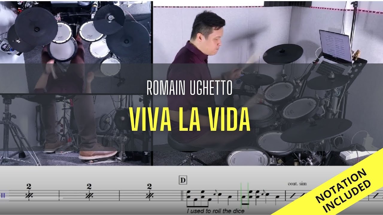 Romain Ughetto - Viva La Vida (Drum Cover) Raymond Goh