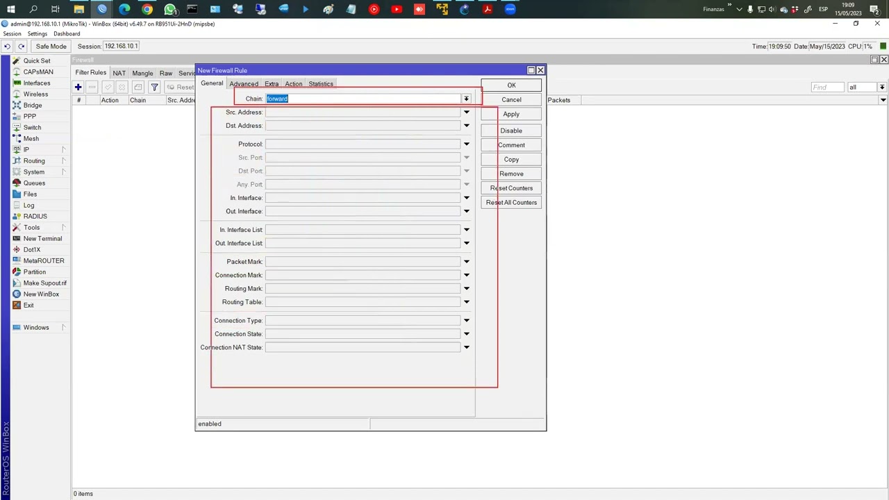 REDES DE DATOS CON MIKROTIK - CLASE  7 - CURSO: MARZO 2023 - FIREWALL en RouterOS - parte 1