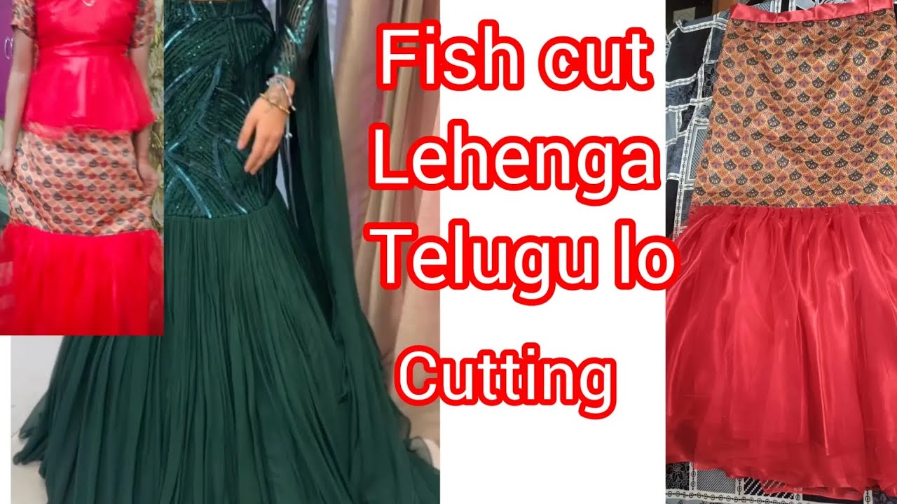 New trend 📈 Fish cut lehenga cutting 