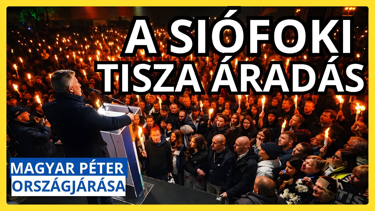 Siófokon is ÁRAD A TISZA! Magyar Péter országjárása. - TISZA Párt  #tiszapárt #magyarpeter másolata
