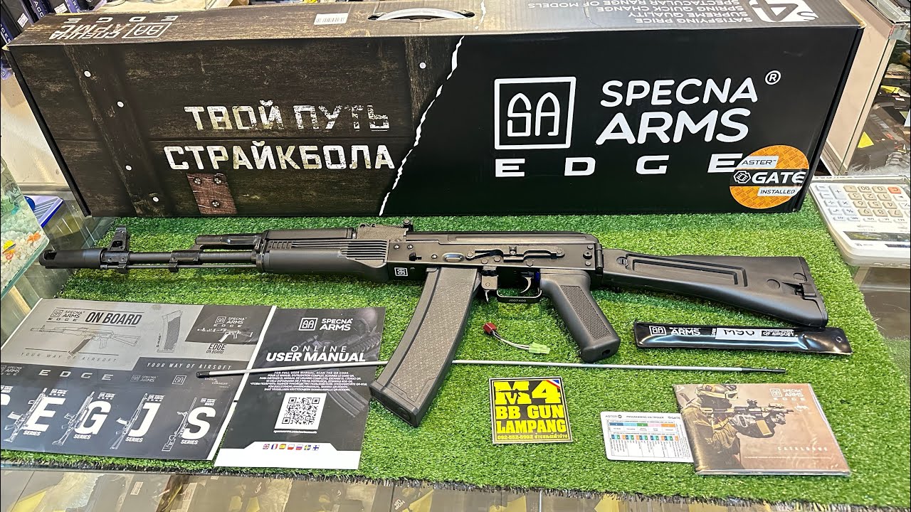 SA-J01 SPECNA ARMS EDGE โมเดลAK  Carbine Replica ปืนไฟฟ้าติดตั้งASTER GATE จากโรงงาน