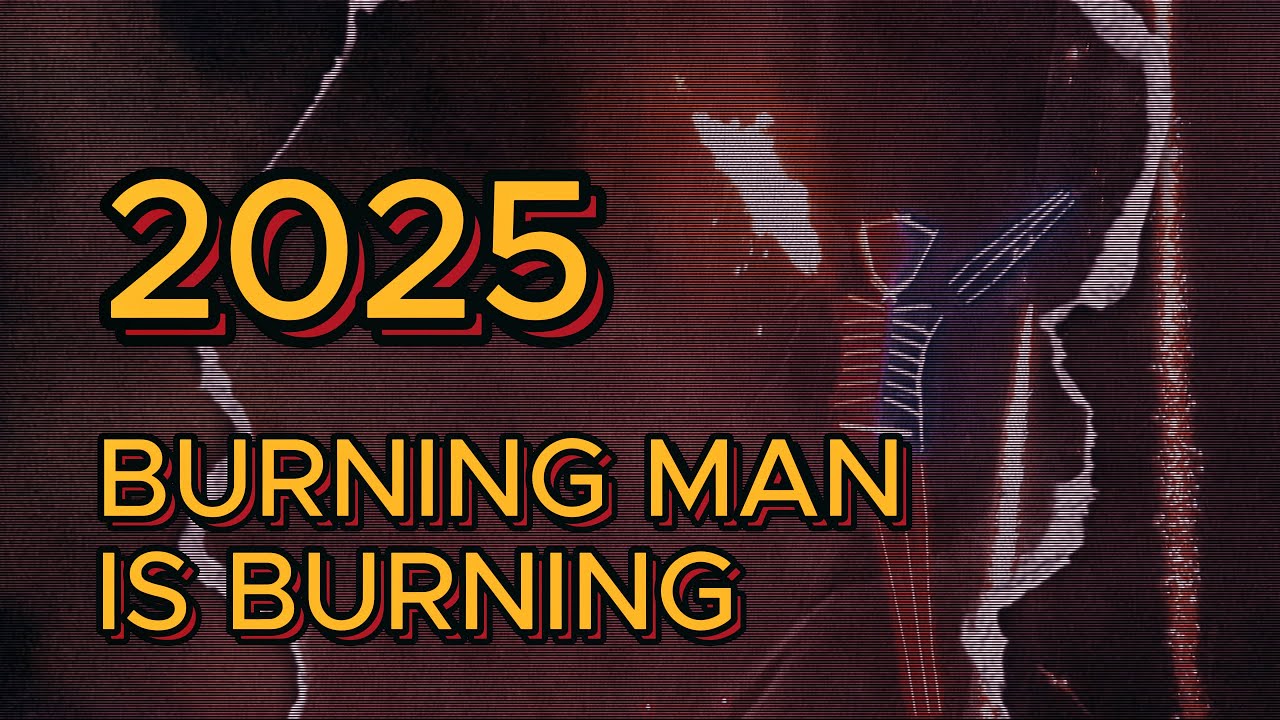 Burning Man 2025 is burning, firework