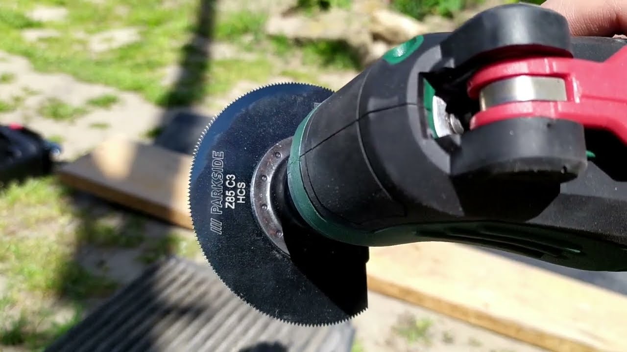 PARKSIDE PMFW 310 E3 - Test on cutting old tires