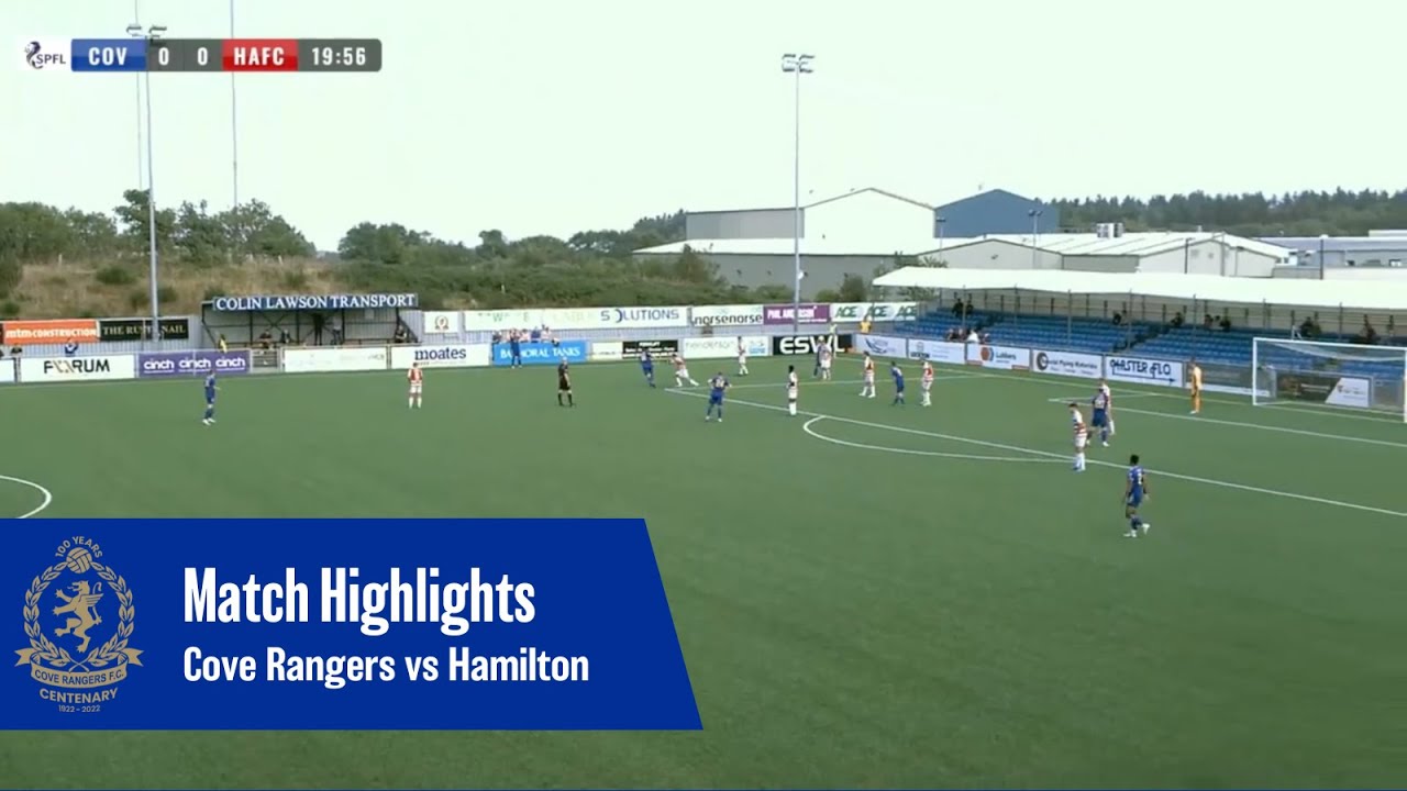 Cove Rangers vs Hamilton Academical | cinch Championship | 03/09/2022