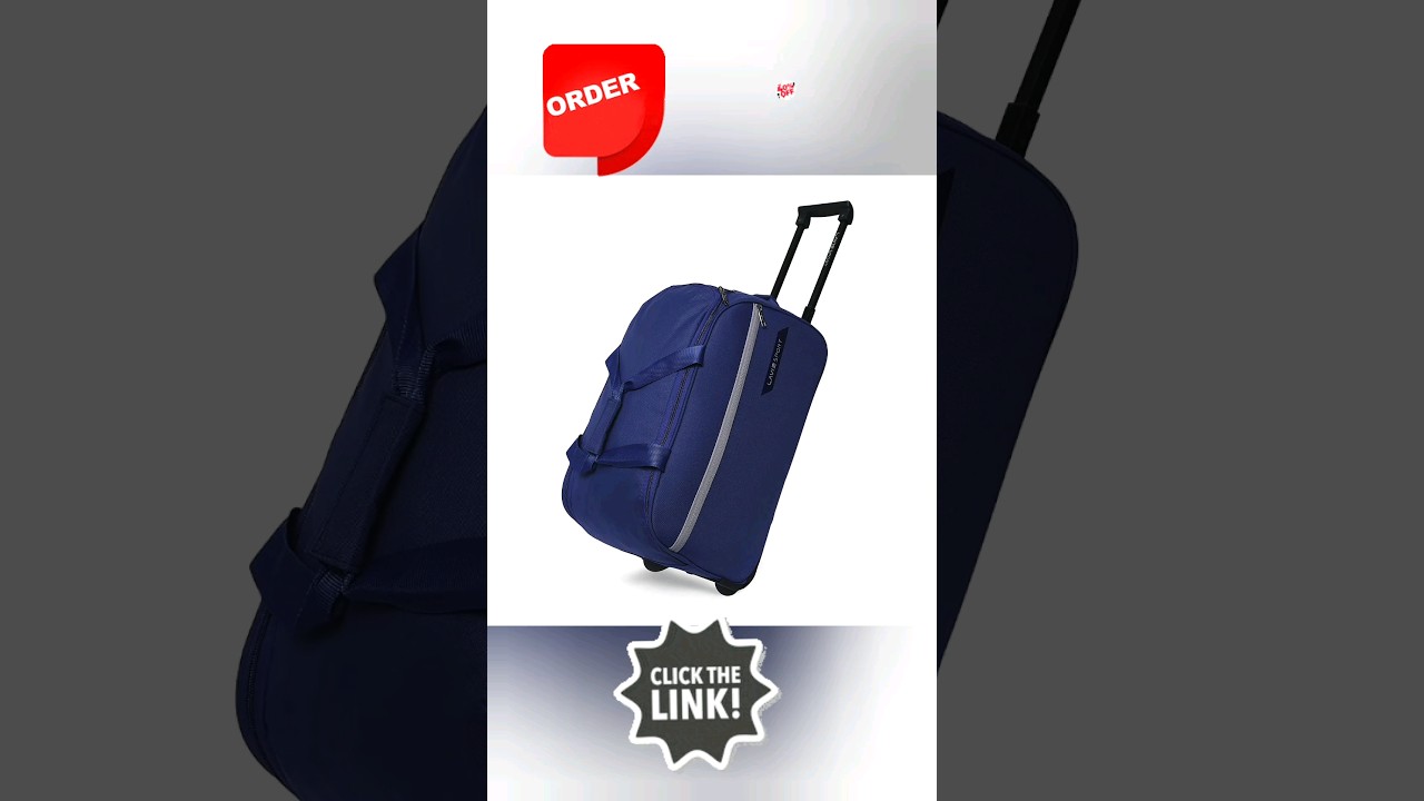 Lavie Sport Lino Large Size 63 cms Wheel Duffle Bag for Travel |Travel Bag with Trolley. 