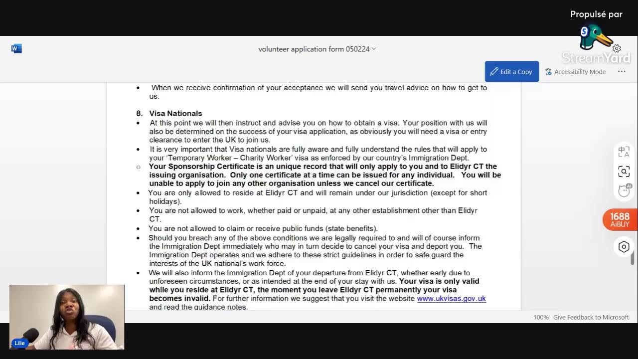 ce programme permet aux africains de venir en Angleterre