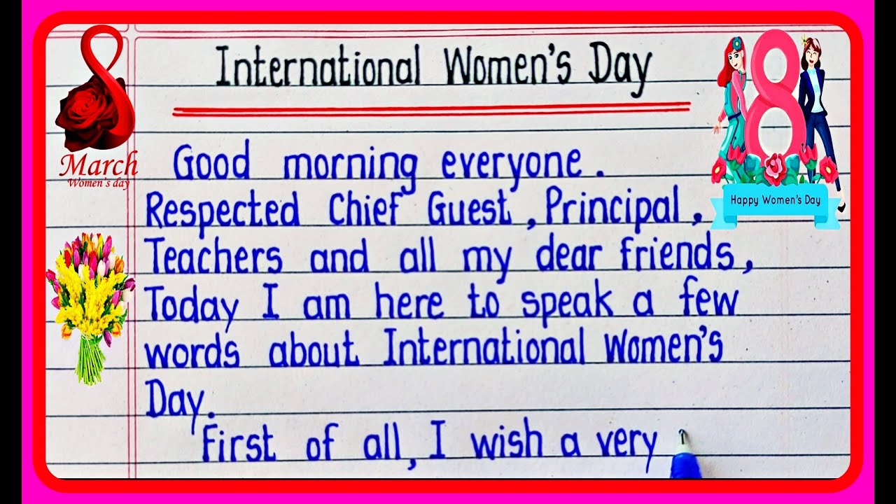 Powerful Speech on International Women's Day In English | Best Speech on Women's Day In English