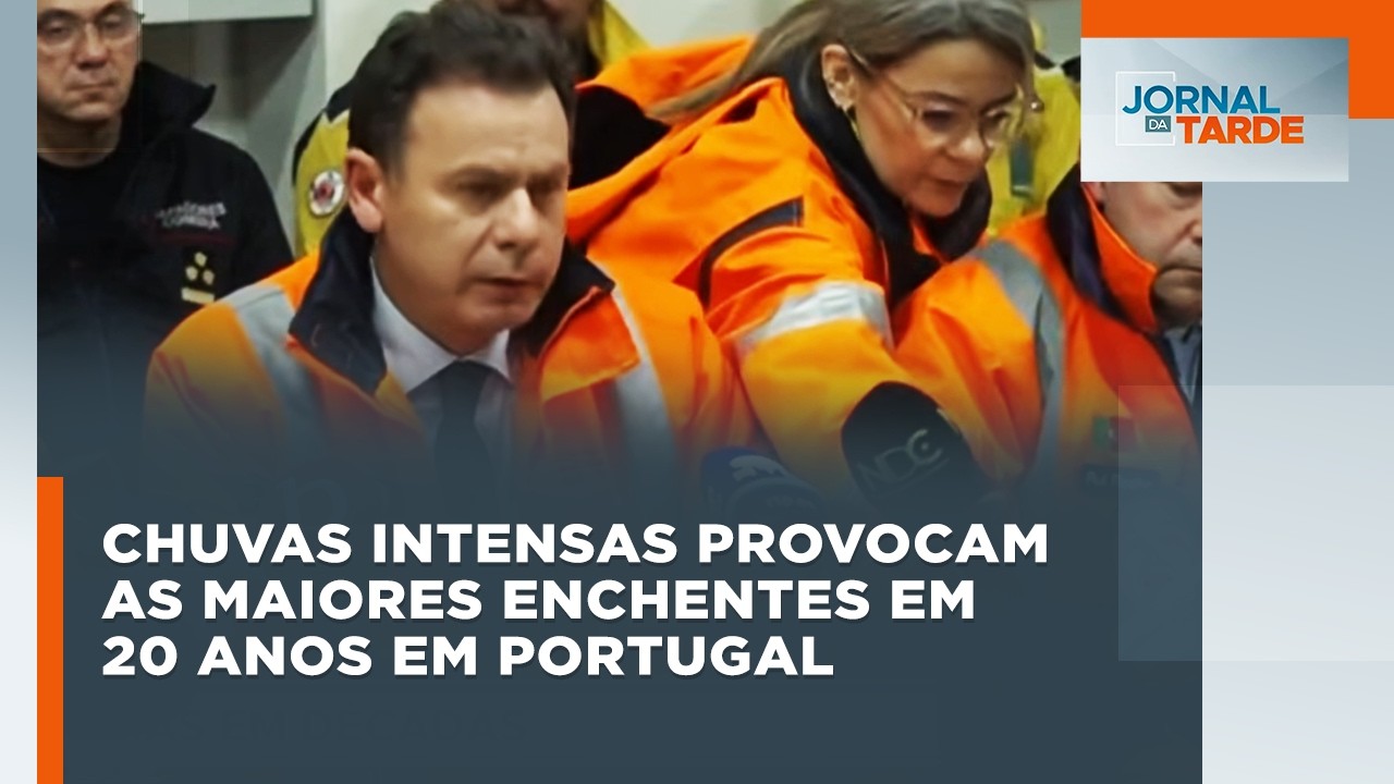 Chuvas intensas provocam as maiores enchentes em 20 anos em Portugal