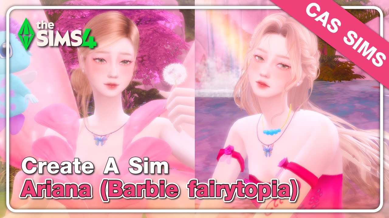 🧚🏻‍♀️ สร้างตัวละครเอลิน่า นางฟ้าไร้ปีก 🌷 Barbie fairytopia | The sims 4 Create A Sims (CC LIST)