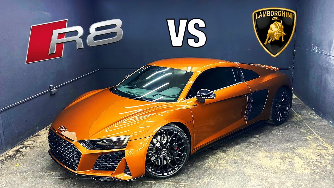 Najgłośniejsze Audi R8 tył napęd w Polsce! Wyścig Huracan vs R8! *razem 1250 koni*