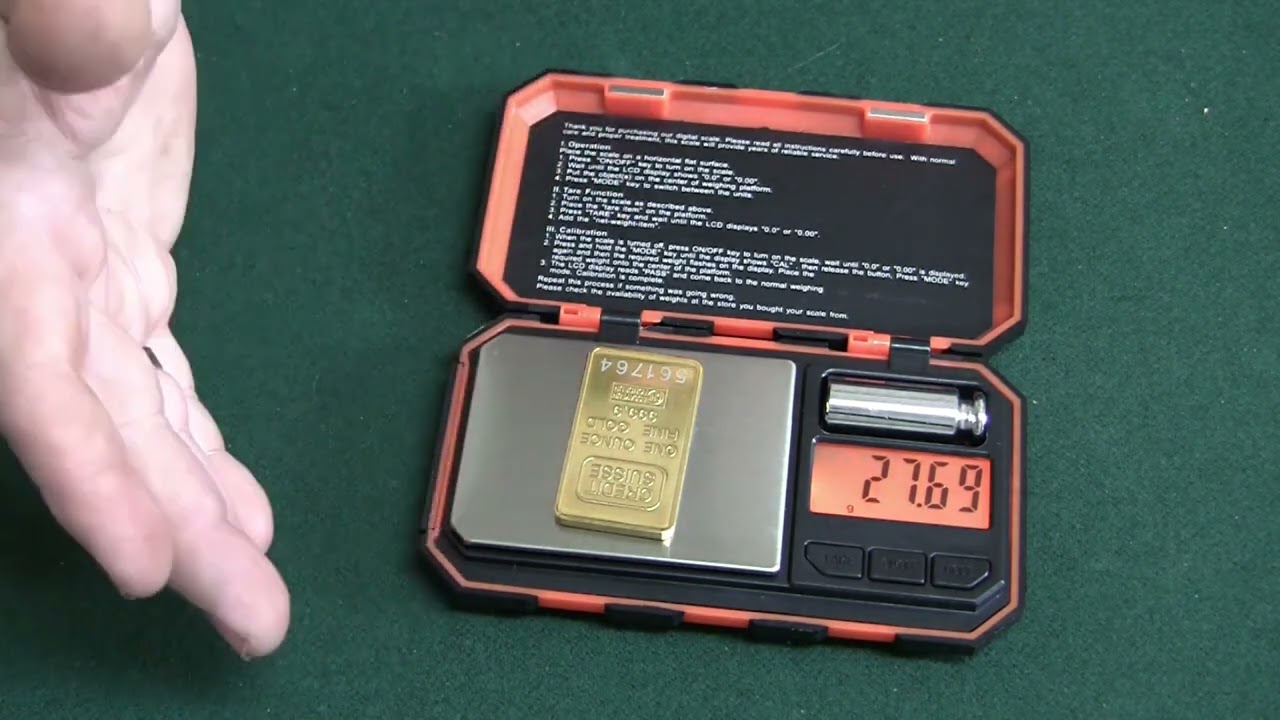 testing fake 1oz Gold credit Suisse bar