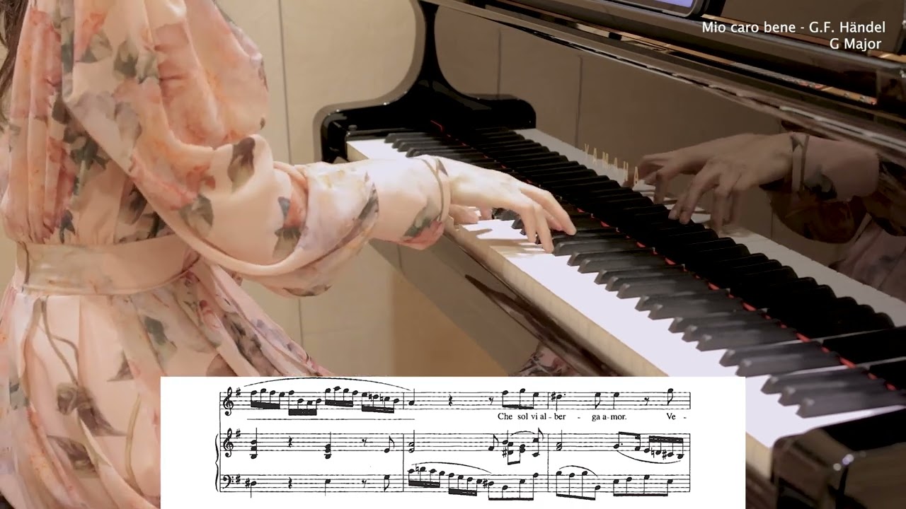 Mio caro bene (G Major) - G.F. Händel / piano accompaniment / 이탈리아 성악반주 / karaoke/mr