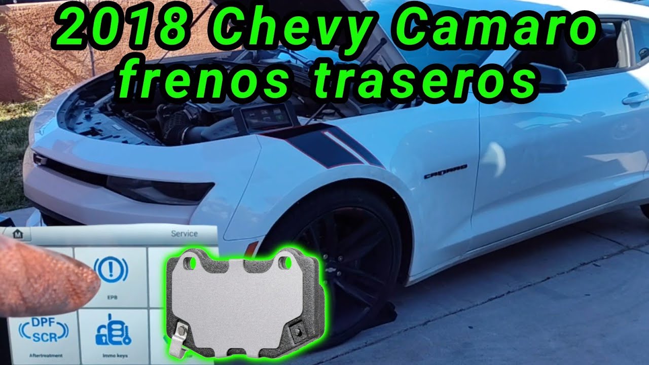 2018 Chevy Camaro 6.2 Cómo cambiar los frenos traseros ( EPB ) How to change the rear brakes