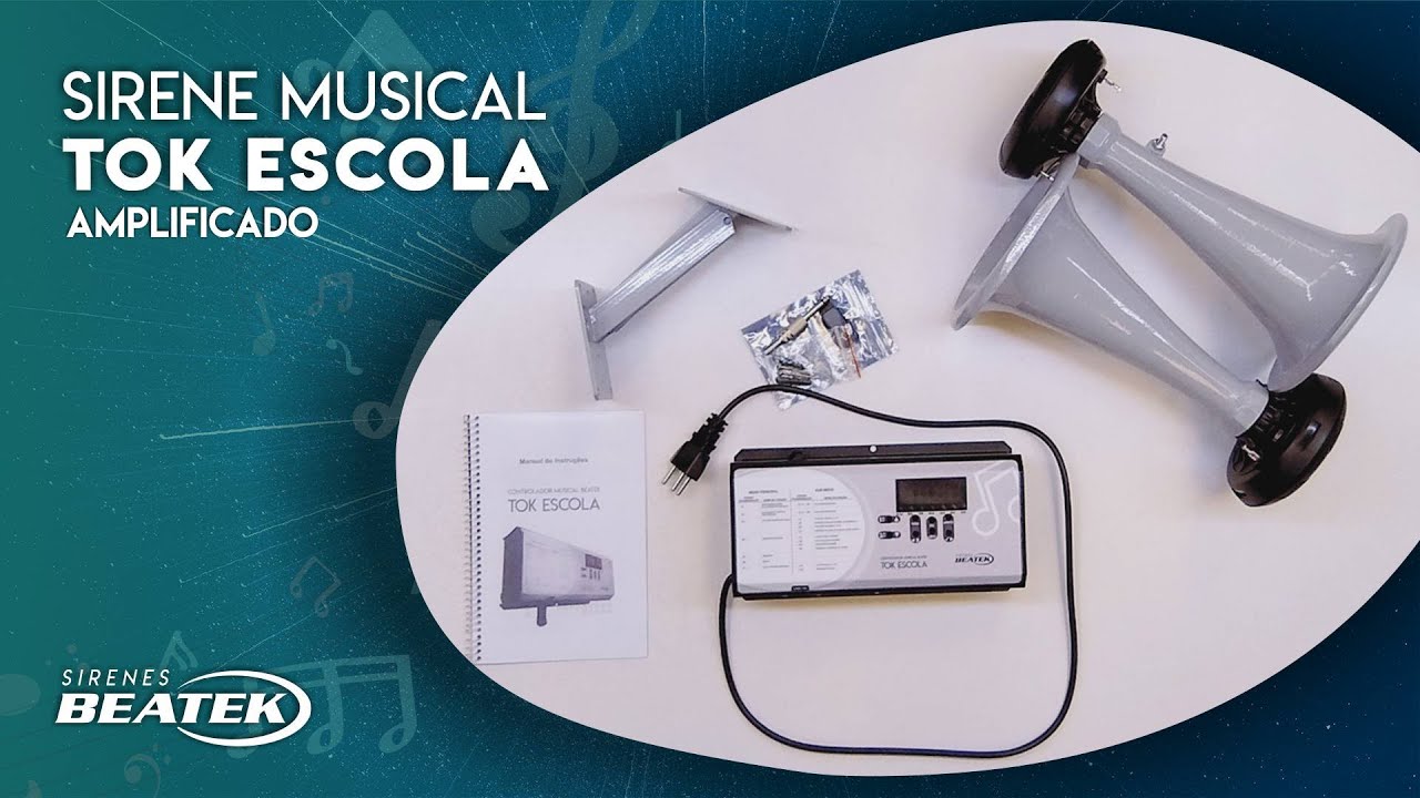 O que vem na caixa do Tok Escola (Modelo Amplificado)? - Open Box Tok Escola
