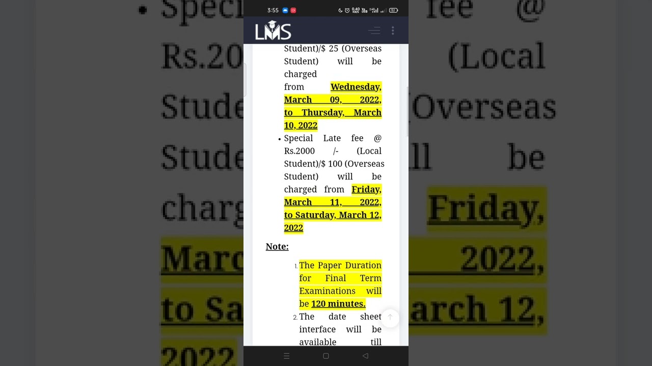 Fall 2021 VU Final Term Datesheet is open till 06-03-2022 || pehlay ao pehlay pao