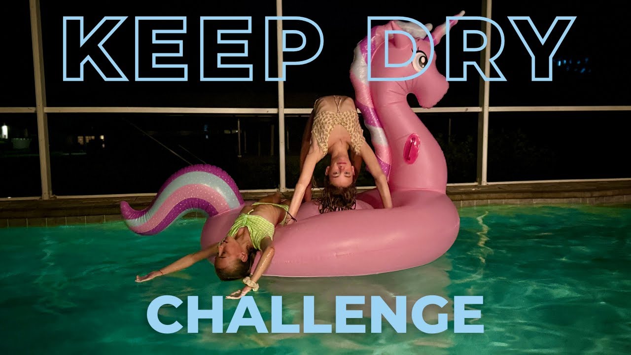 KEEP DRY Challenge 💦 🔫 | The Battrick Sisters