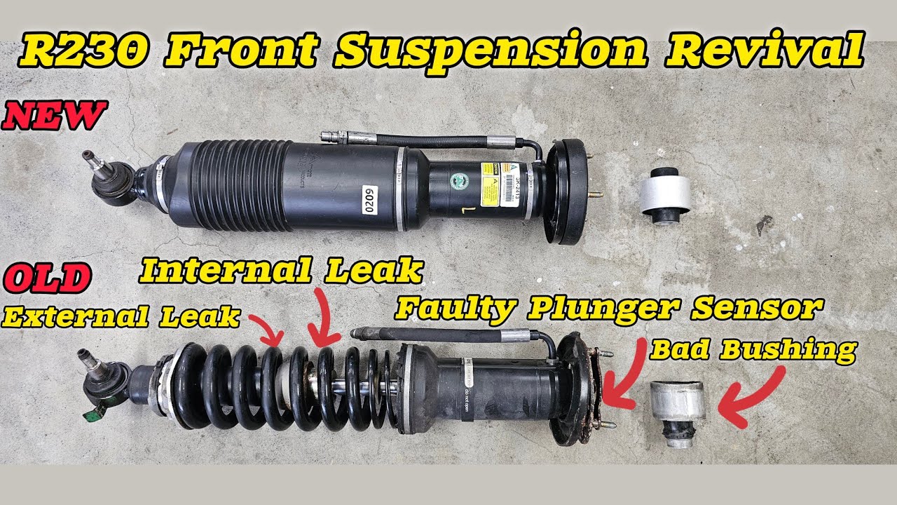 Reviving the ABC Suspension; R230 Front Struts & Control Arm Bushing Replacement