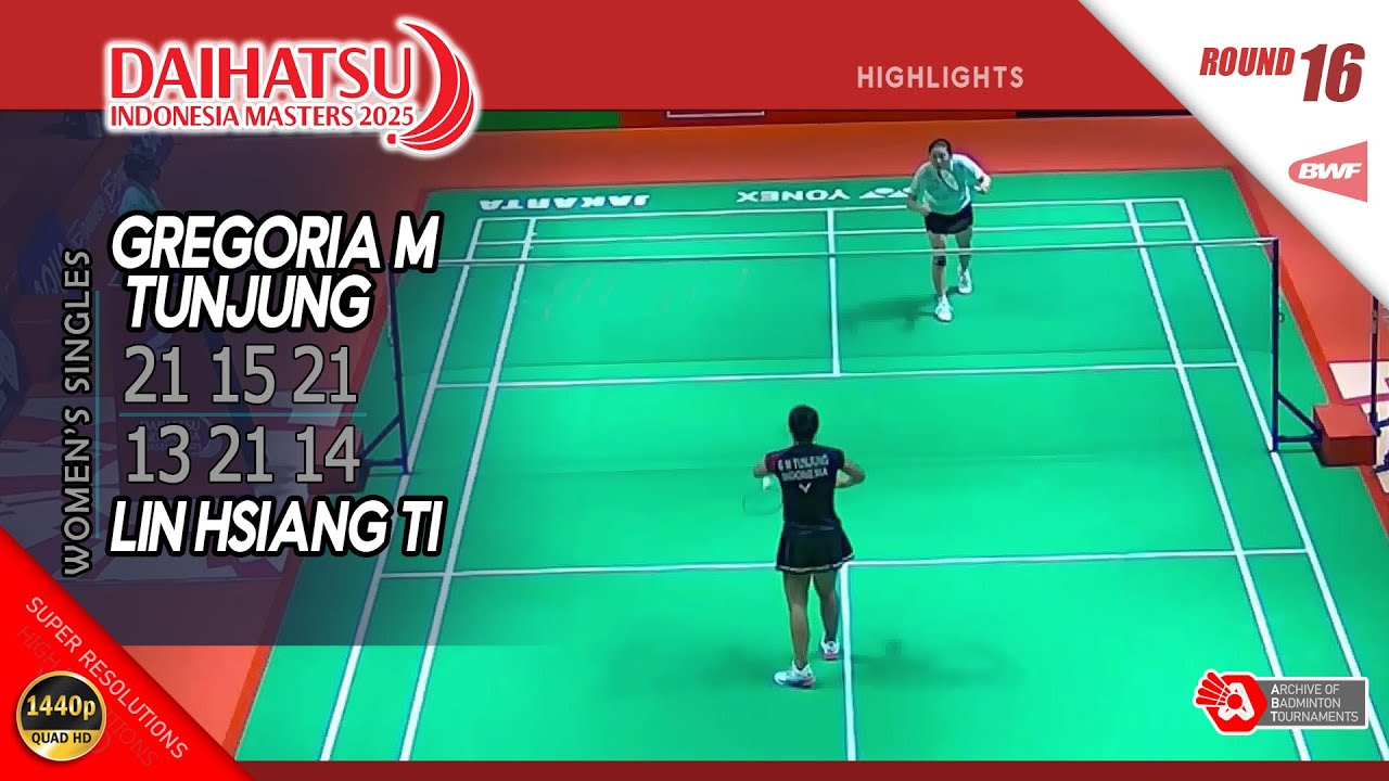 Gregoria Mariska Tunjung vs Lin Hsiang Ti | Indonesia Masters 2025 | R16 WS Highlights