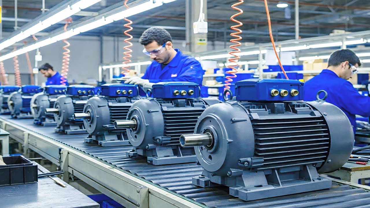 How Electric Motors Are Made ⚙️ | Inside the Factory From Assembly to Testing 