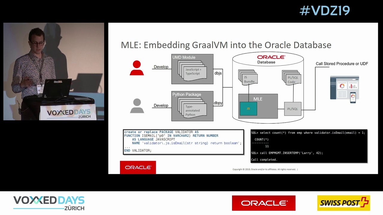 [VDZ19] GraalVM & Database Multilingual Engine by Lucas Braun and Julia Kindelsberger