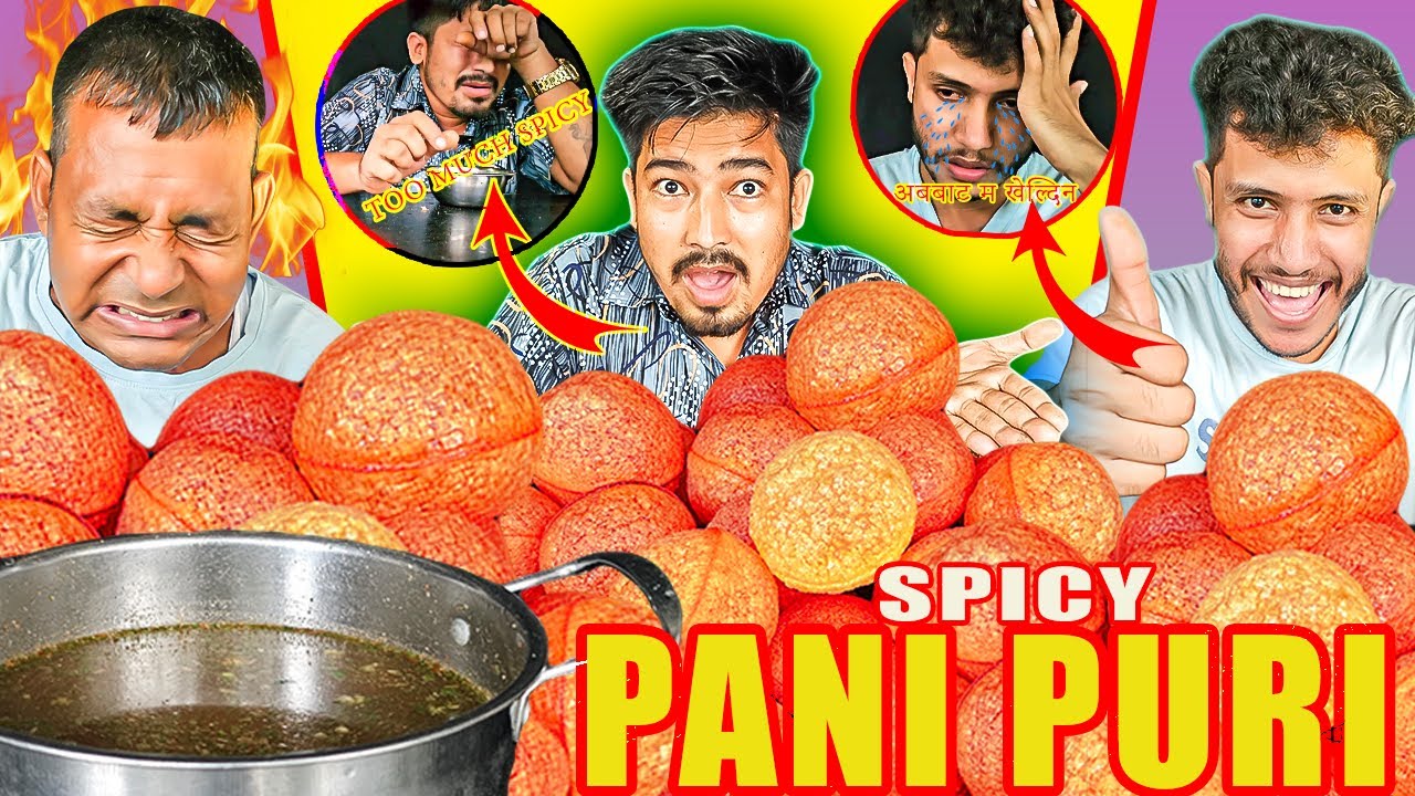 Spicy & Hot Panipuri With Extra Chilli Add Challenge🥵🔥|| PANIPURI EATING CHALLENGE😱||