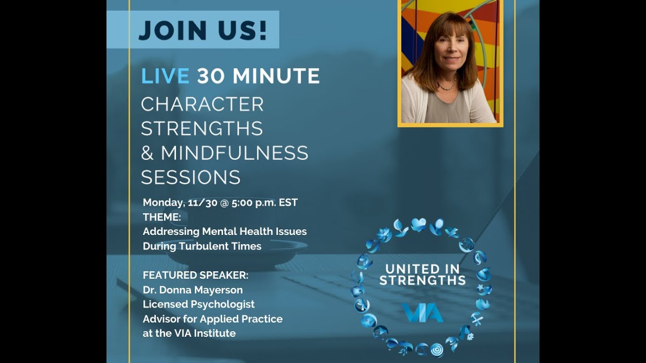 United in Strengths with Dr. Donna Mayerson - November 30th, 2020