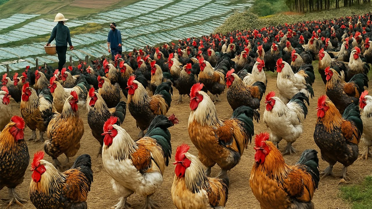 Élevage de Poulets Brahma Géants – Millions Élevés pour la Viande et les Œufs !