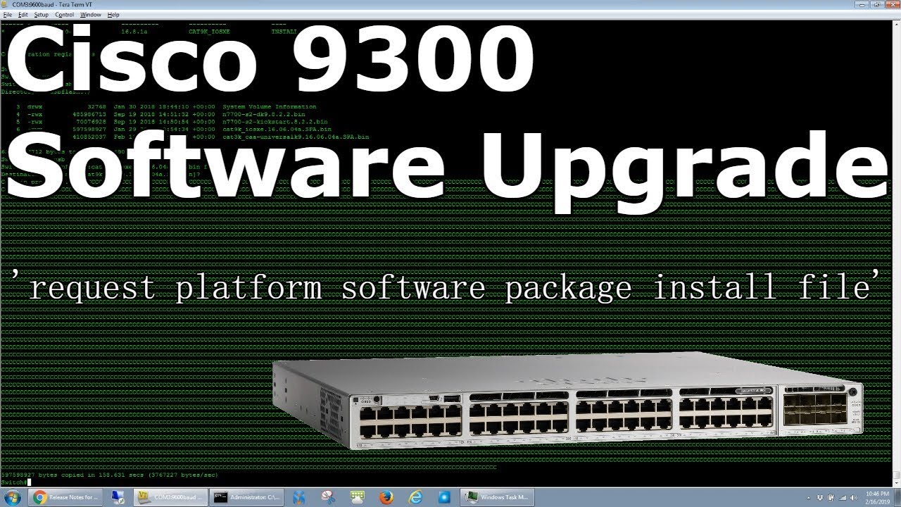 Обновление программного обеспечения Cisco 9300 IOS