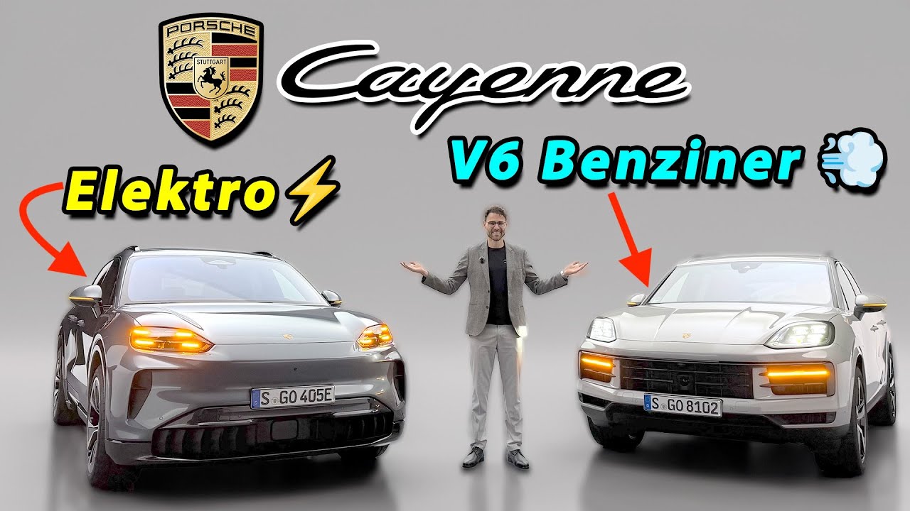 Porsche Cayenne Benziner gegen Elektro Vergleich - welcher ist besser, V6 oder electric?