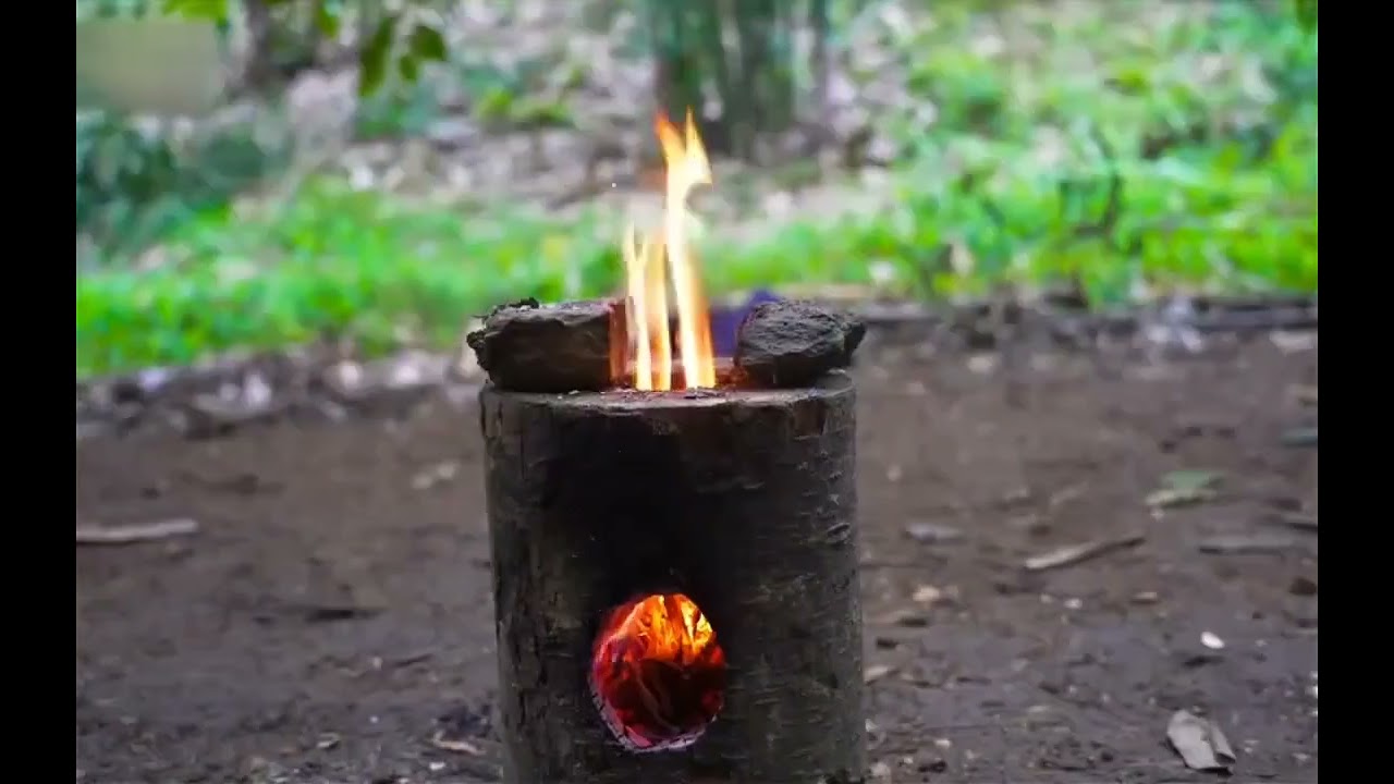 男人在野外烧制出上千块红砖瓦片，建造出一个精致的河边小屋
