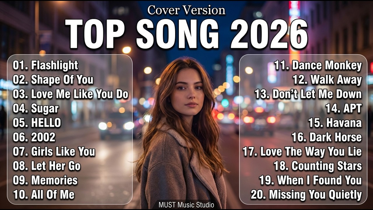TOP SONG 2026 LIVE – Best English Cover Playlist|Romantic & Emotional Pop Songs | MUST Music Studio