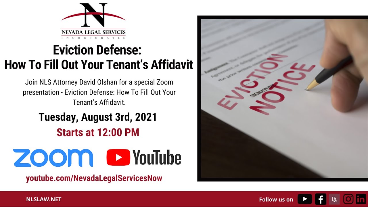 Eviction Defense: How To Fill Out Your Tenant’s Affidavit