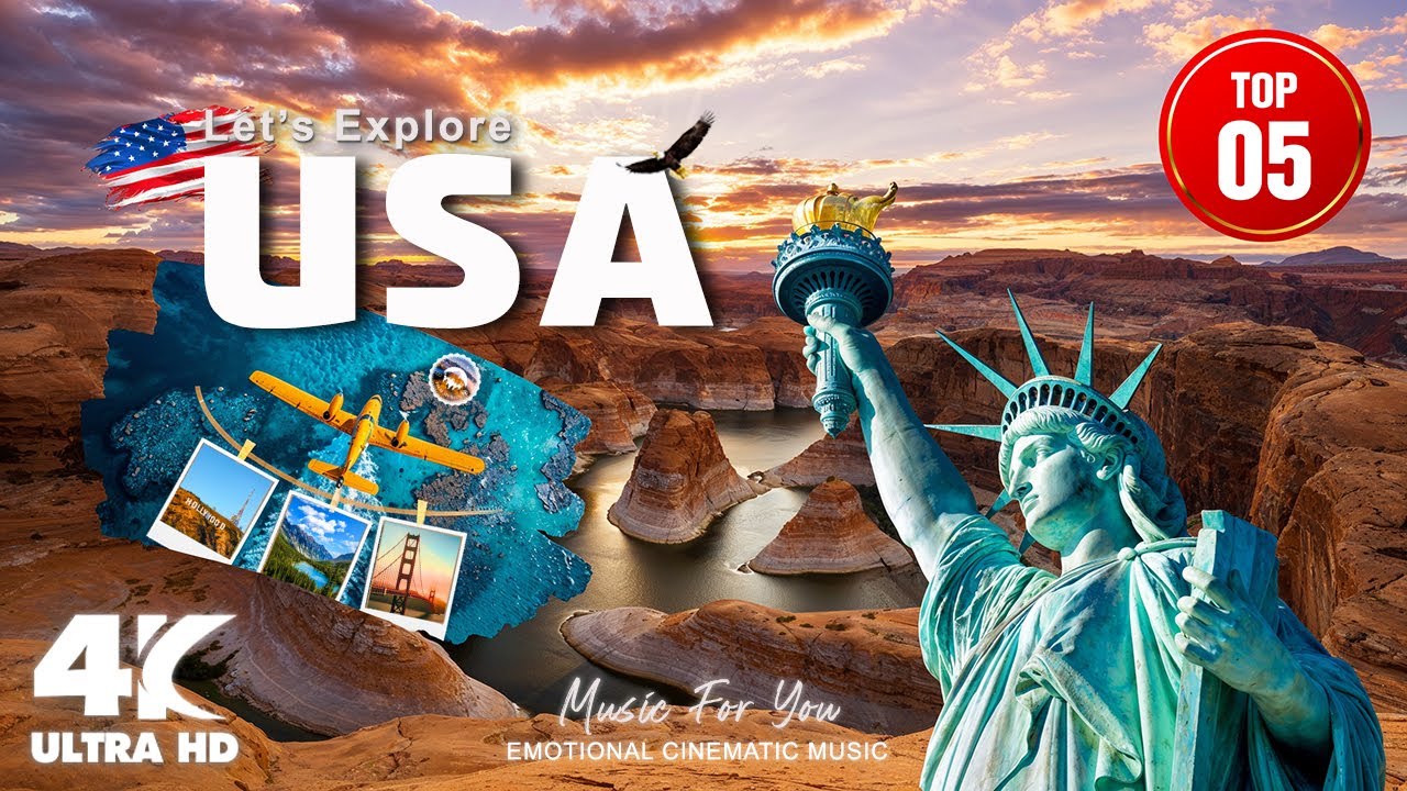 Top 5 Most Beautiful Destinations in the USA | 4K Scenic Travel Film