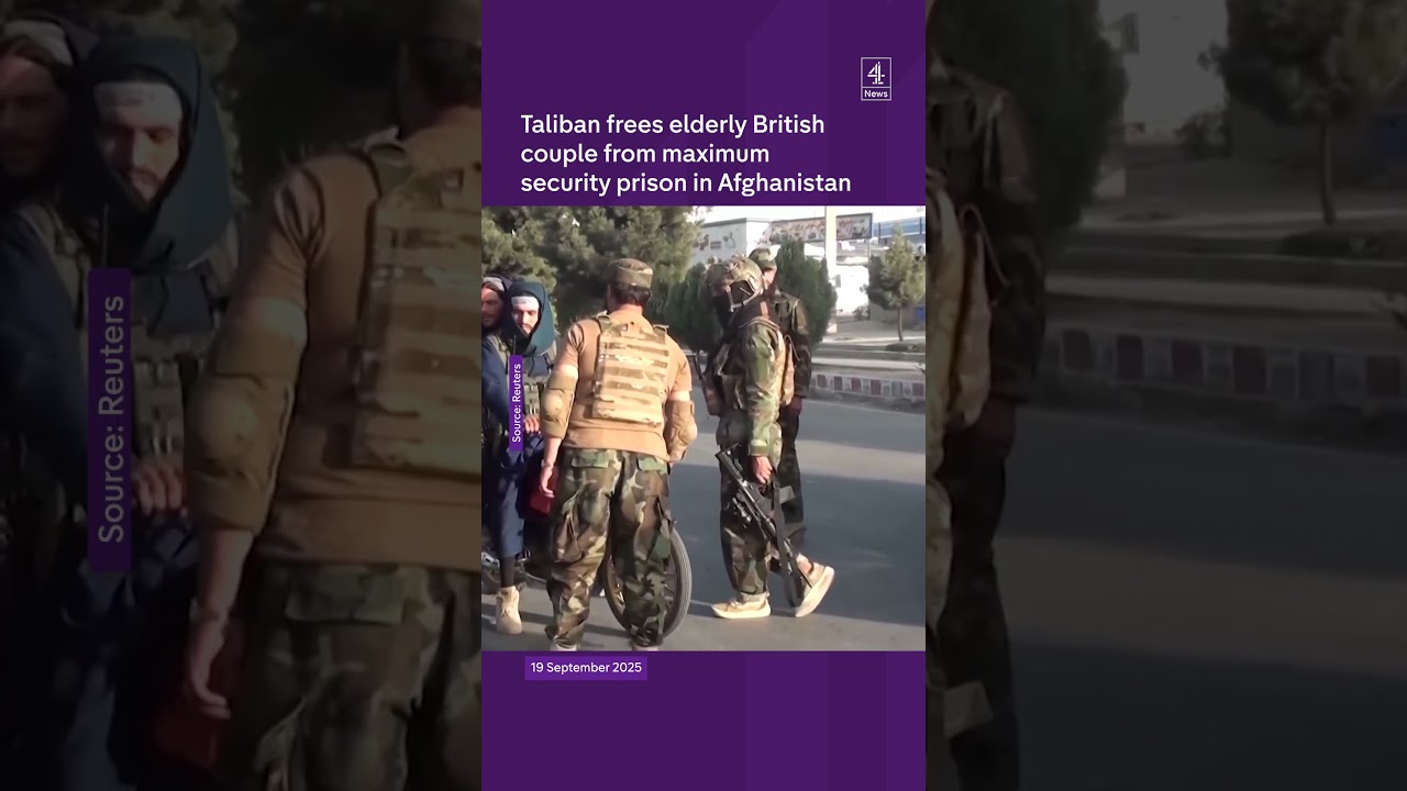 Taliban frees elderly British couple from maximum security prison in Afghanistan