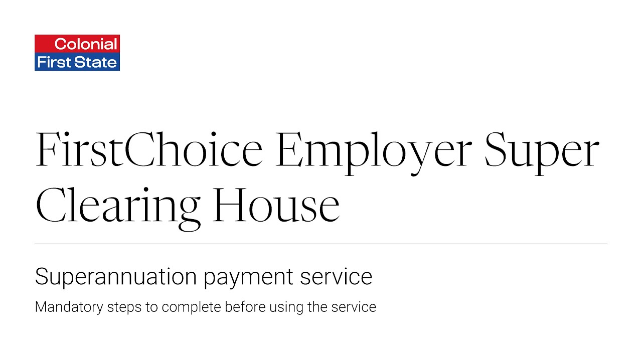 FirstChoice Employer Super Clearing House