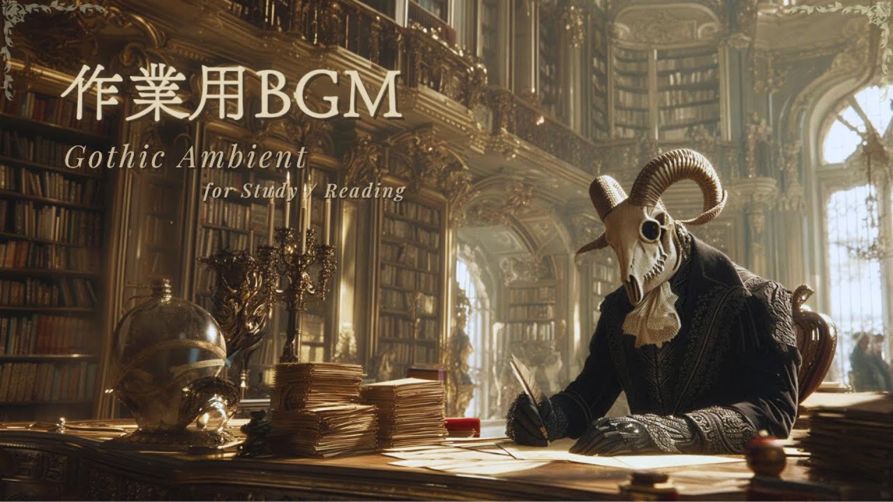 【作業用BGM】ゴシック洋館の書斎で集中できる音楽（2 Hours）