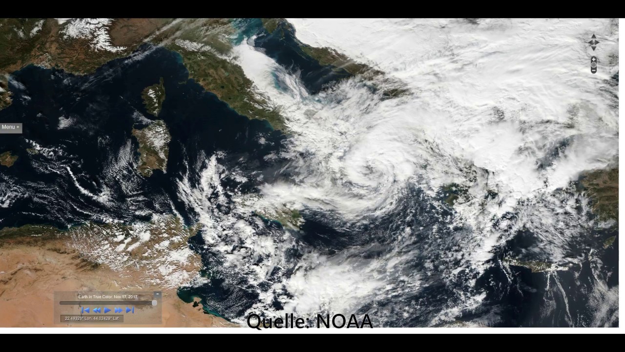 Satellitenbild der Woche  -  Medicane Numa  -  November 2017